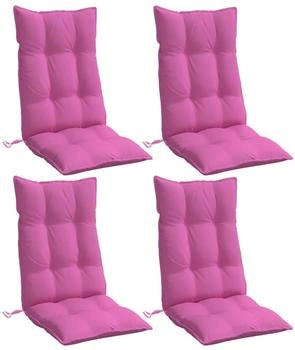 vidaXL Hochlehner-Auflagen 4 Stk. Rosa Oxford-Gewebe (377663)