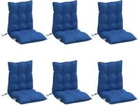 vidaXL Niedriglehner-Auflagen 6 Stk. K&ouml;nigsblau Oxford-Gewebe