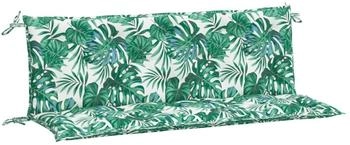 vidaXL Gartenbank-Auflagen 2 Stk. Blattmuster Oxford-Gewebe (379077)