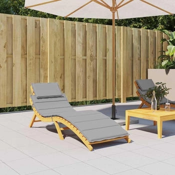 vidaXL Sonnenliegen-Auflage Grau Oxford-Gewebe (314159)