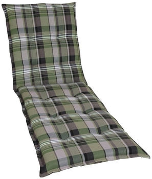 GO-DE Liegenauflage 60 x 190 x 9 cm grau/grün kariert