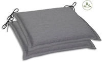 GO-DE Sitzkissen "Dora" 2er Set, 47x5x45 cm, wasserabweisend