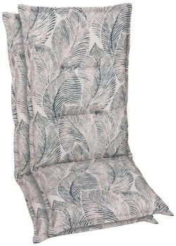 GO-DE Hochlehner-Auflage 50 x 120 x 7 cm 2er Set beige
