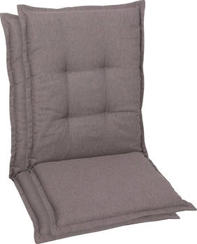 GO-DE Gartenstuhlauflage 50 x 108 x 7 cm 2er Set taupe