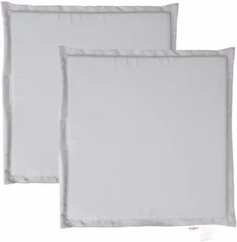 vidaXL Garten-Sitzkissen 2 Stk. Hellgrau 45x45x2cm Quadratisch (847723)