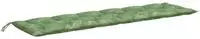 vidaXL Gartenbank-Auflage Blattmuster 200x50x7 cm Stoff