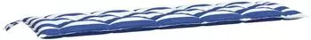 vidaXL Gartenbank-Auflage Blau & Weiß Gestreift 180x50x7cm (361633)