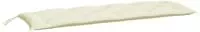 vidaXL Gartenbank-Auflagen 2 Stk. Cremewei&szlig; 150x50x7 cm Oxford-Gewebe