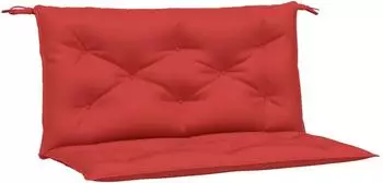 vidaXL Gartenbank-Auflagen 2 Stk. Rot 100x50x7cm Oxford-Gewebe (361665)