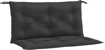 vidaXL Gartenbank-Auflagen 2 Stk. Schwarz 100x50x7cm Oxford-Gewebe (361666)