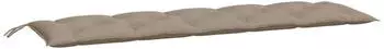 vidaXL Gartenbank-Auflagen 2 Stk. Taupe 180x50x7cm Oxford-Gewebe (361724)
