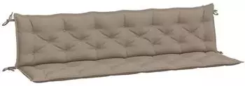vidaXL Gartenbank-Auflagen 2 Stk. Taupe 200x50x7cm Oxford-Gewebe (361743)