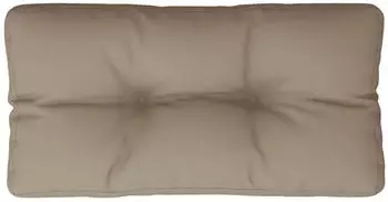 vidaXL Palettenkissen Taupe 80x40x12cm Stoff (360609)