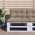 vidaXL Palettenkissen Taupe 80x40x12cm Stoff (360609)