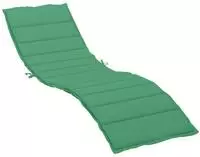 vidaXL Sonnenliegen-Auflage Gr&uuml;n 200x60x3 cm Oxford-Gewebe