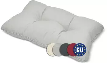 Beautissu Xluna Loungekissen R&uuml;cken 50x40x12cm Hellgrau