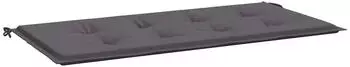 vidaXL Gartenbank-Auflage Anthrazit 120x50x4cm Oxford-Gewebe (43190)