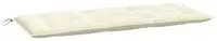 vidaXL Gartenbank-Auflage Creme 120x50x7 cm Oxford-Gewebe