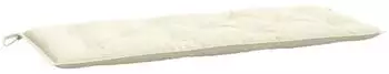 vidaXL Gartenbank-Auflage Creme 120x50x7cm Oxford-Gewebe (361585)
