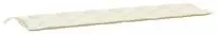 vidaXL Gartenbank-Auflage Creme 200x50x7 cm Oxford-Gewebe
