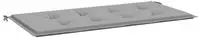 vidaXL Gartenbank-Auflage Grau 100x50x4 cm Oxford-Gewebe