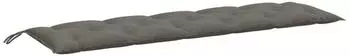 vidaXL Gartenbank-Auflage Melange Dunkelgrau 180x50x7cm Stoff (4002565)