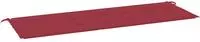 vidaXL Gartenbank-Auflage Weinrot 150x50x4 cm Oxford-Gewebe