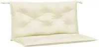 vidaXL Gartenbank-Auflagen 2 Stk. Creme 100x50x7 cm Oxford-Gewebe