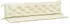 vidaXL Gartenbank-Auflagen 2 Stk. Cremeweiß 200x50x7cm Oxford-Gewebe (361737)
