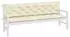 vidaXL Gartenbank-Auflagen 2 Stk. Cremeweiß 200x50x7cm Oxford-Gewebe (361737)
