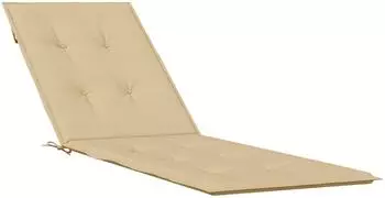 vidaXL Liegestuhl-Auflage Melange Beige (75+105)x50x4cm Stoff (4002490)