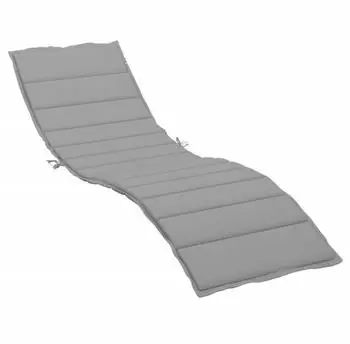 vidaXL Sonnenliegen-Auflage Grau 200x60x3cm Oxford-Gewebe (314204)