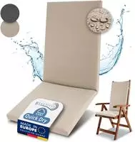 Premium Hochlehner Auflage 100% Wasserdicht Qd-hl, 120x50cm, Beige