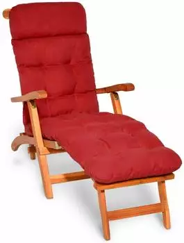 Beautissu Flair DC Deckchairauflage 200x50x8cm Rot