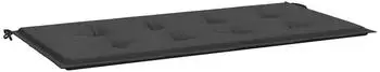 vidaXL Gartenbank-Auflage Schwarz 120x50x4cm Oxford-Gewebe (47618)