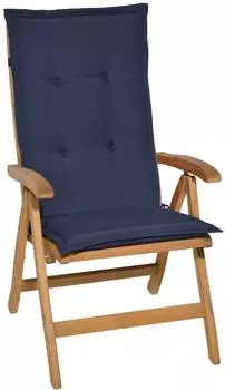 Beautissu Loft HL Hochlehner 120x50x6cm Dunkelblau