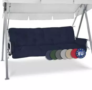 Beautissu Flair HS Hollywoodschaukelauflage 180x50x8cm Dunkelblau