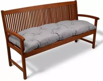 Beautissu Flair BK Bankpolster 150x50x8cm Hellgrau