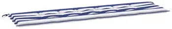 vidaXL Bankpolster Schwarz kariert 150x50x3cm Oxford-Stoff (361179)