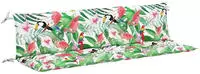 vidaXL Gartenbank-Auflagen 2 Stk. Mehrfarbig 200x50x7 cm Stoff
