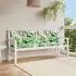 vidaXL Gartenbank-Auflagen 2 Stk. Mehrfarbig 200x50x7cm Stoff (361749)