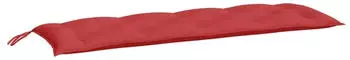 vidaXL Gartenbank-Auflagen 2 Stk. Rot 150x50x7cm Oxford-Gewebe (361703)