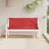 vidaXL Gartenbank-Auflagen 2 Stk. Rot 150x50x7cm Oxford-Gewebe (361703)