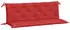 vidaXL Gartenbank-Auflagen 2 Stk. Rot 150x50x7cm Oxford-Gewebe (361703)