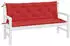vidaXL Gartenbank-Auflagen 2 Stk. Rot 150x50x7cm Oxford-Gewebe (361703)