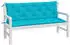 vidaXL Gartenbank-Auflagen 2 Stk. Türkis 150x50x7cm Stoff (361715)