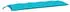 vidaXL Gartenbank-Auflagen 2 Stk. Türkis 150x50x7cm Stoff (361715)