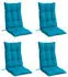 vidaXL Hochlehner-Auflagen 4 Stk. Hellblau Oxford-Gewebe (377615)