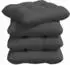 vidaXL Sitzkissen 4 pcs Dunkelgrau 40x40cm Cordstoff (42015096)