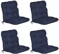 8er Set Hochlehner Auflagen Flair Hl, 120x50x8cm, Dunkelblau